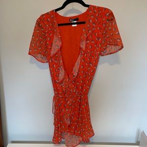 Summer Sheer Wrap Dress